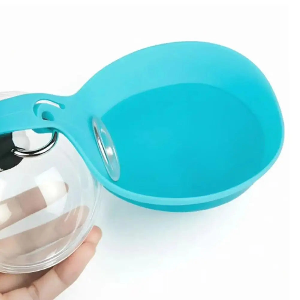 285ML Leakproof Pet Water Bottle Silicone Drinking Bowl Detachable Lanyard Portable Dog Feeder for Walking Travel